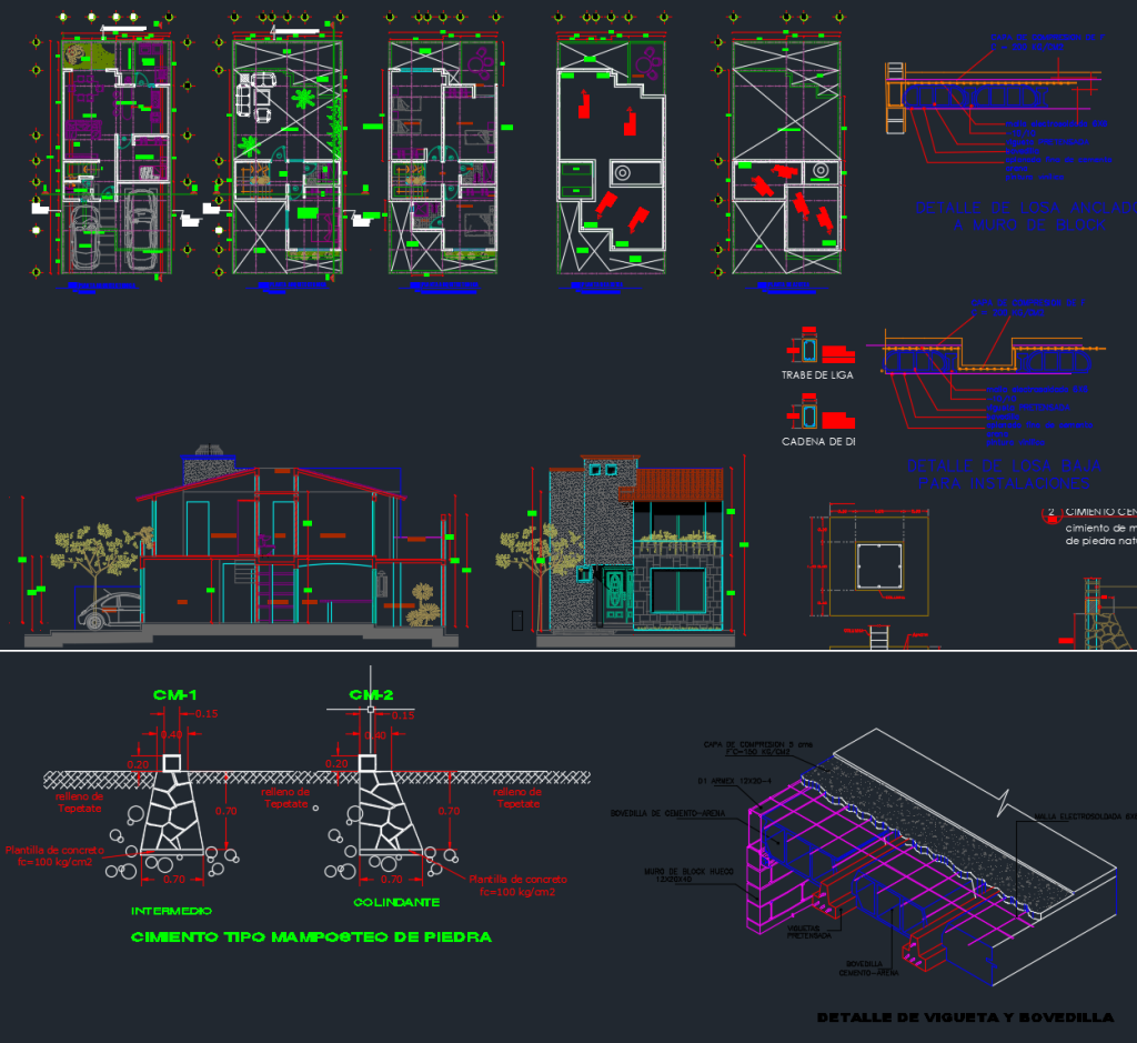 Maison unifamiliale dans Revit dans AutoCAD Bibliothèque CAO