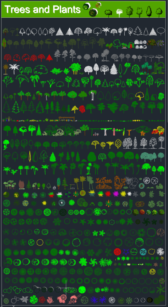Colecci N De Rboles Y Plantas En Dwg Librer A Cad