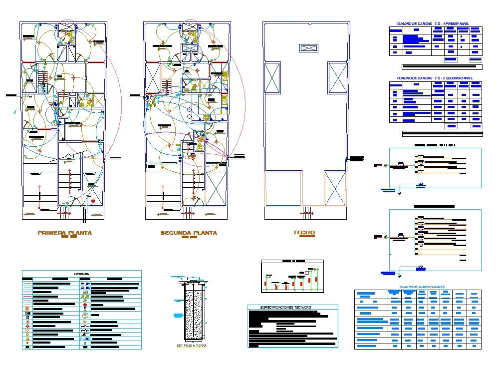 Instalaciones Eléctricas De Una Vivienda En AutoCAD Librería CAD