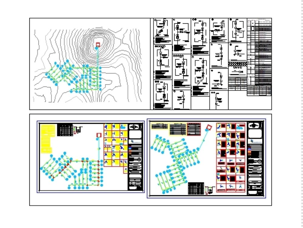 Diseno De Red Abierta Para Un Sistema De Agua Potable En Dwg Librer A Cad