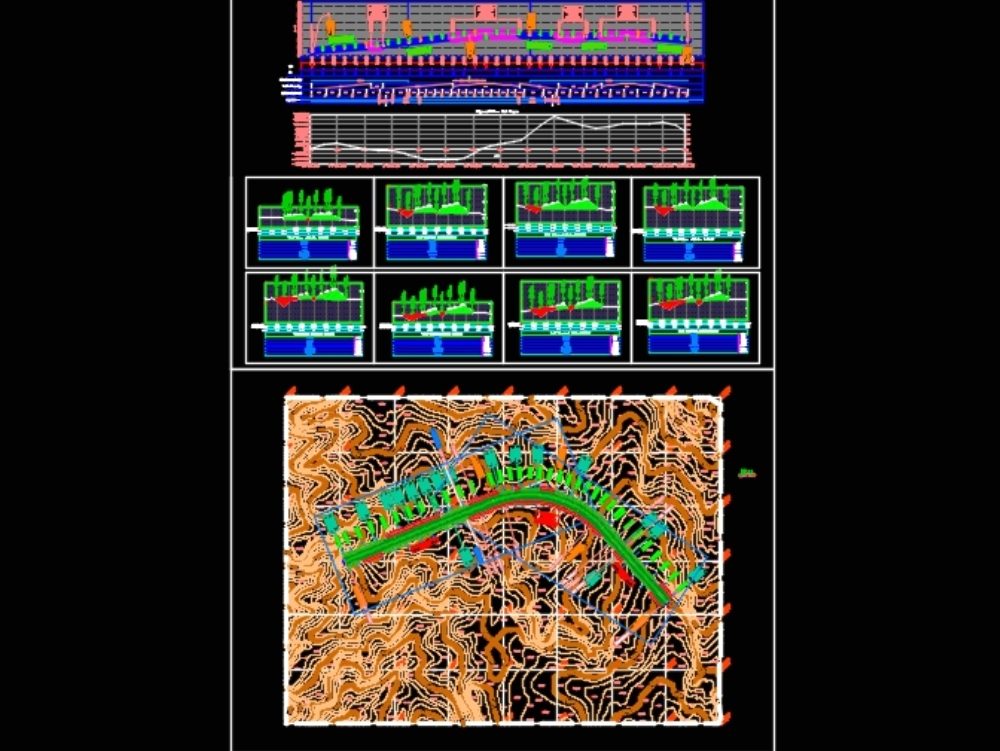 Tesis De Ingenieria Civil De Un Estudiante Planificar Un Camino En DWG