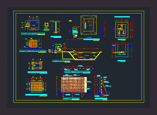 Reservorio Para Riego En Autocad Librer A Cad