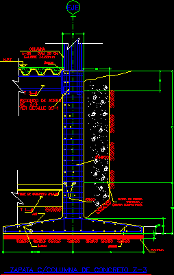 Detalle De Zapata Corrido En Dwg Librer A Cad