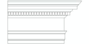 Ionic Entablature, Partial View