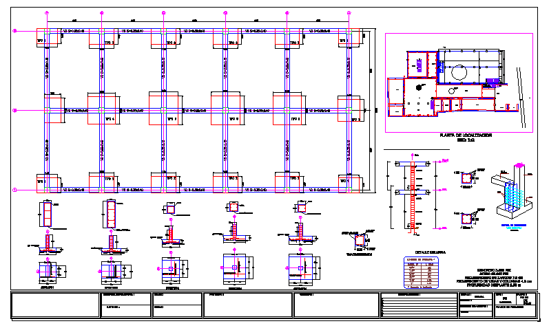 Plano estructural ferreteria