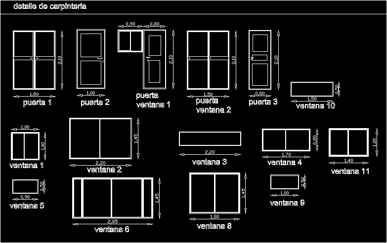 Detalles de Ventanas y Puertas