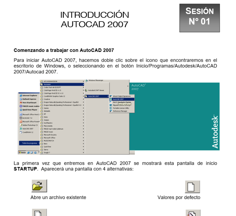 Introducción a AutoCAD 2007