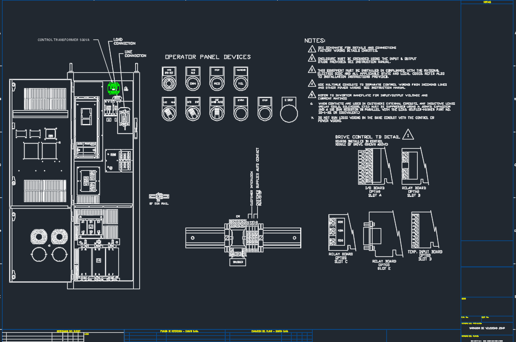 Plano de Proyecto diagrama conexionado variador