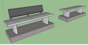 Bench with Back