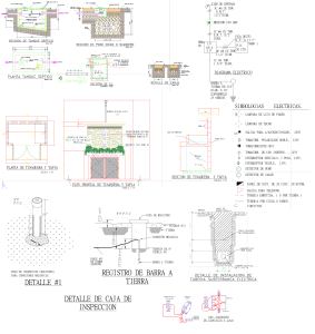 Detalhes de encanamento e eletricidade