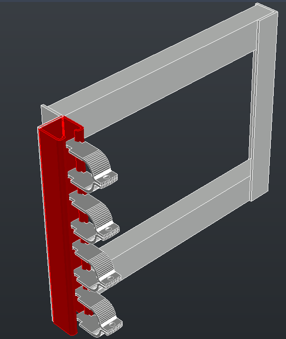 Metallhalterung für Rohre