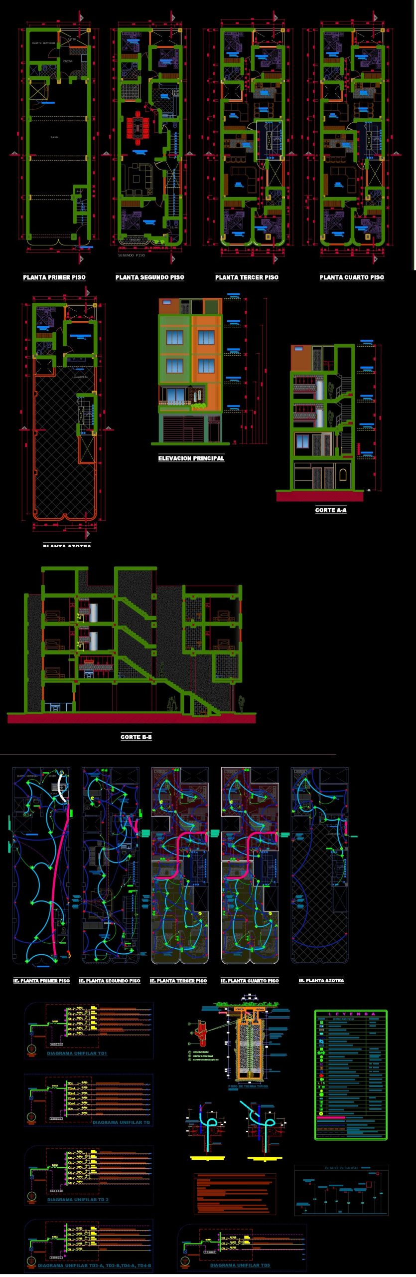 proyecto de casa con planos