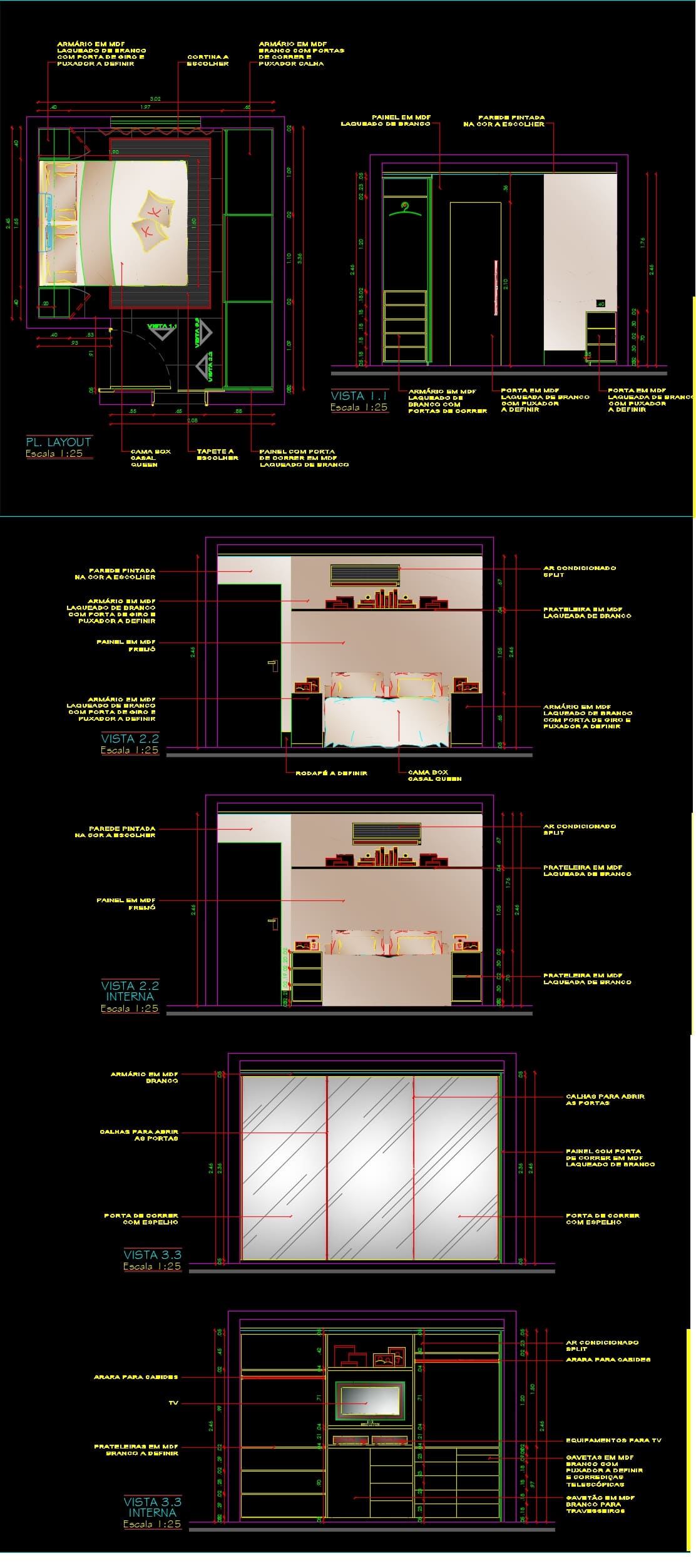 PROPOSTA - LAYOUT QUARTO CASAL