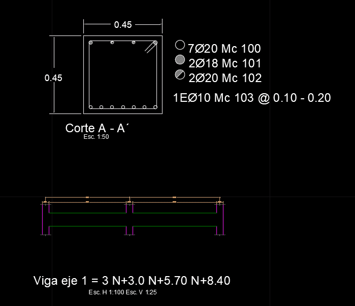 reinforced beam