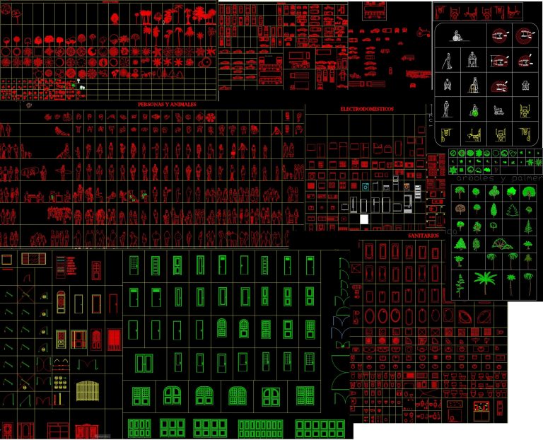 Tabela de blocos CAD