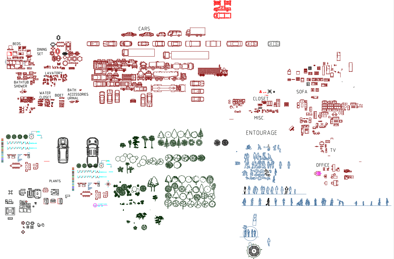 bloques-autocad-objetos-variados