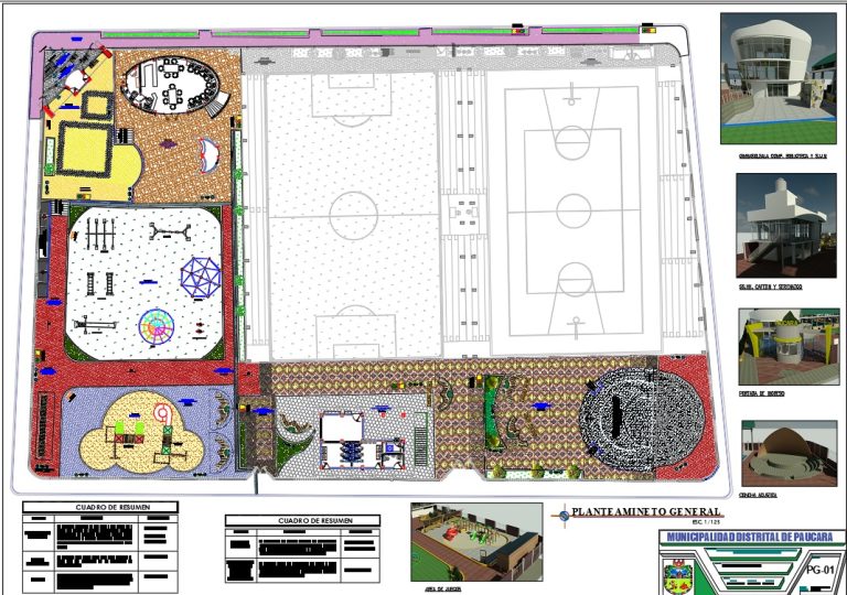 plans of a sports center
