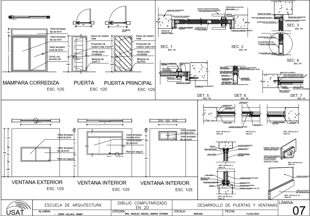 Desarrollo de Puertas y Ventanas