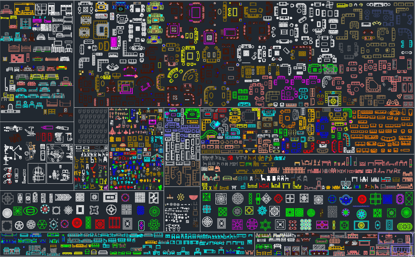 Colección de Simbología y Mobiliario para Planos en AutoCAD