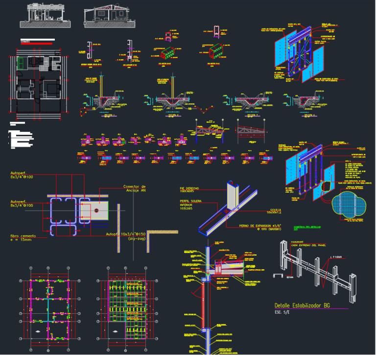 Social Housing Details in DWG (1.56 MB) | CAD Library