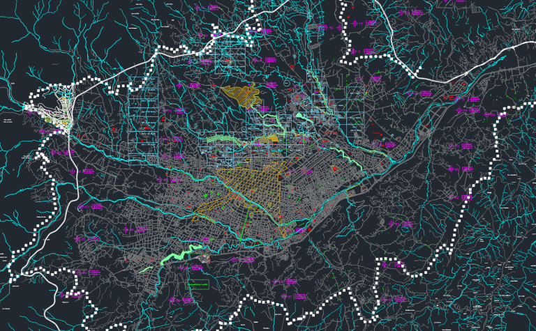 Plano Urbano de la Ciudad de Cuenca