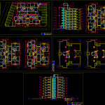 Planos de Distribución de Edificio Residencial