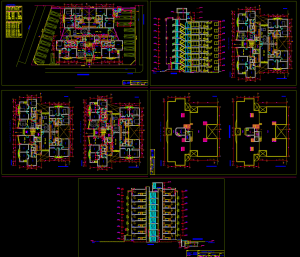 Planos de Distribución de Edificio Residencial