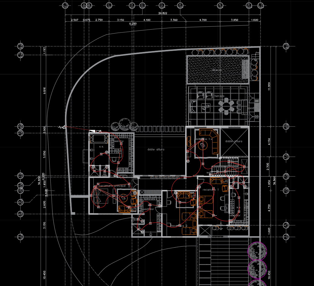 Plano de Instalación de Iluminación Residencial