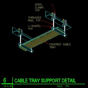 support de câble dwg