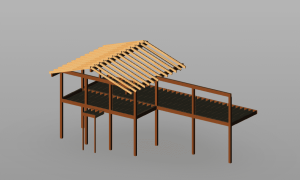 Estructura de Madera para Terraza