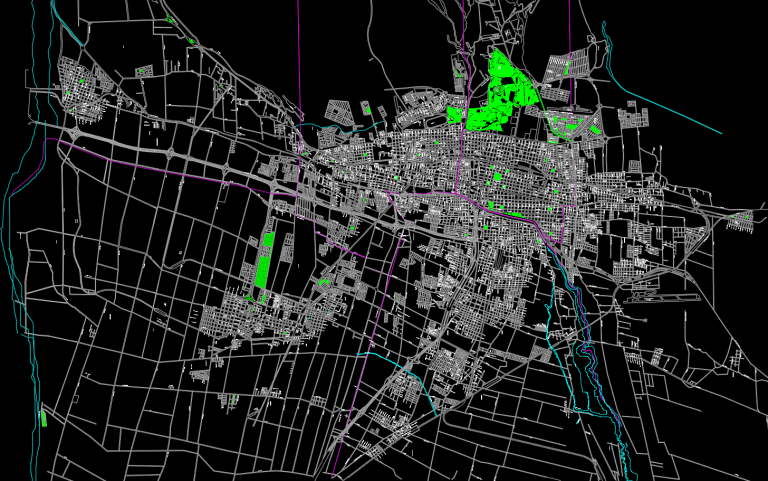 Plano Urbano de Mendoza, Argentina