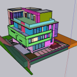 Modelo 3D de Edificio Moderno