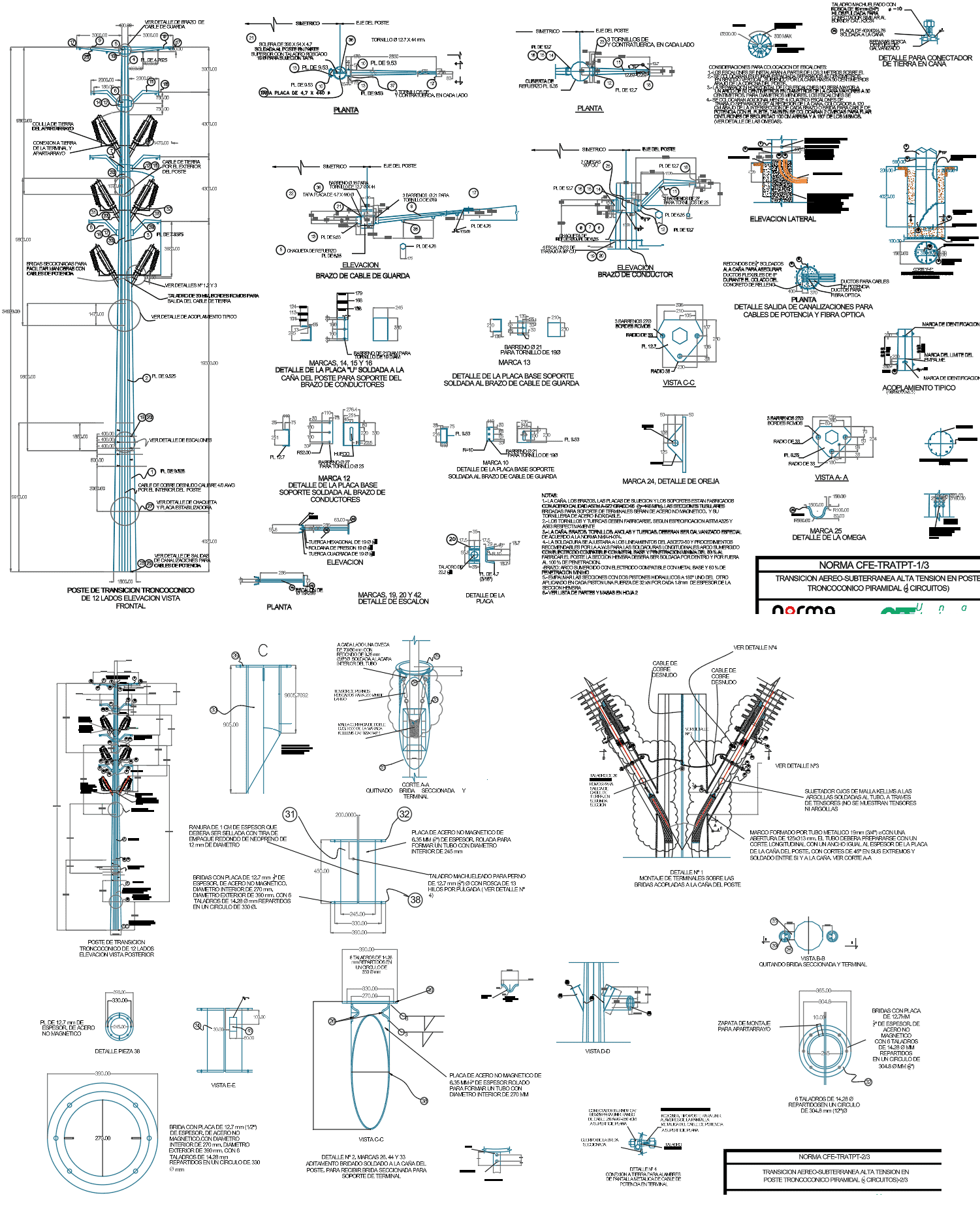 transicion aerea subterranea