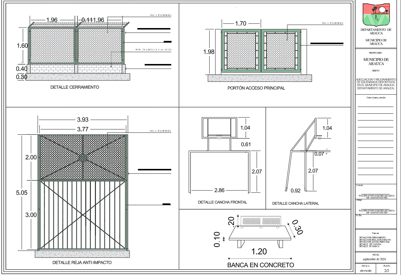 Diseño de Infraestructura para Cancha Deportiva