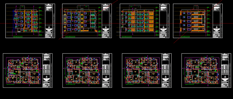 Plano Arquitectónico de Edificio de Departamentos