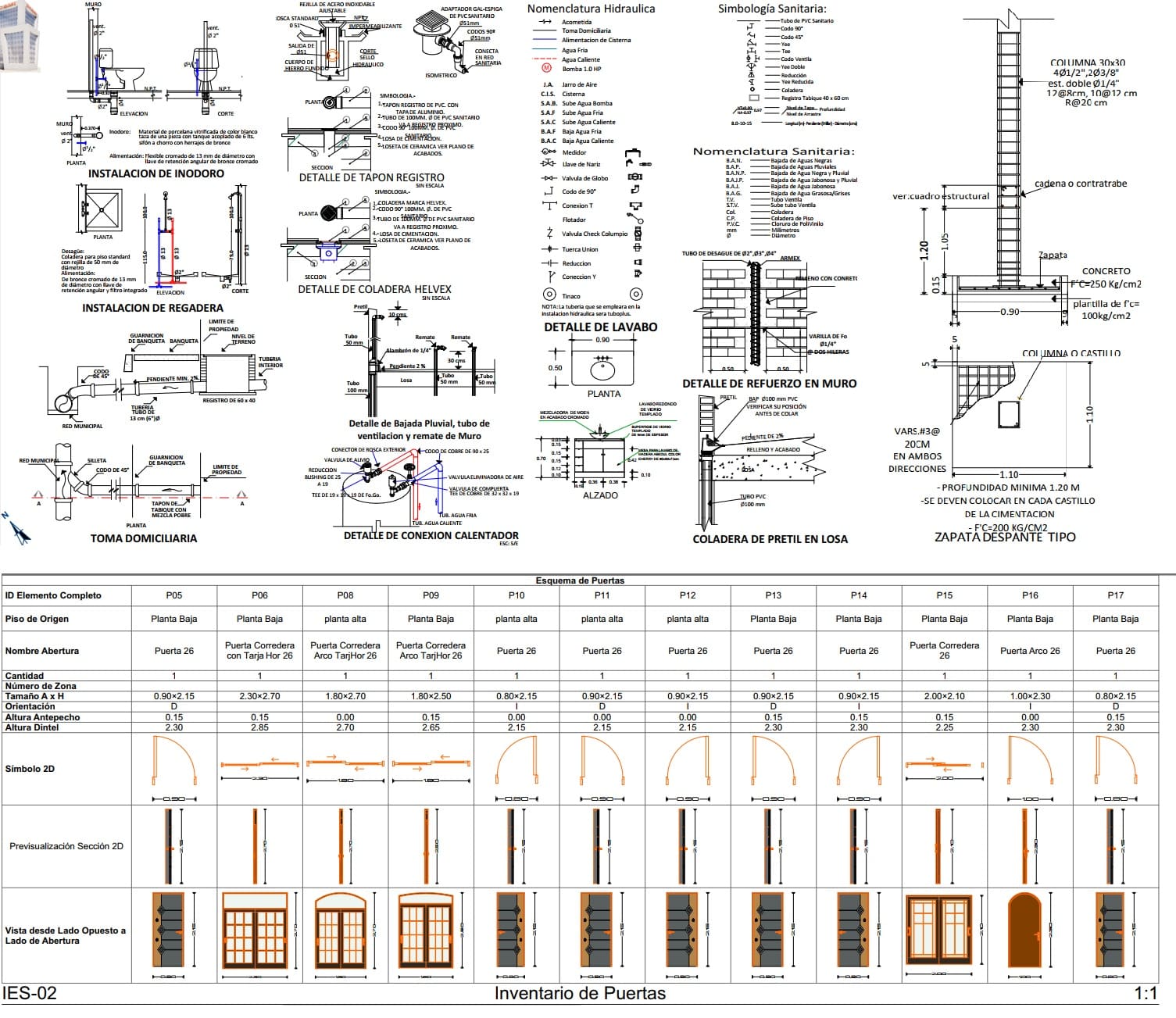 Proyecto Habitacional con Planos Arquitectónicos, Estructurales e Instalaciones