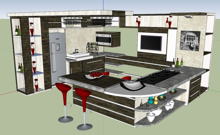 cucina completamente attrezzata