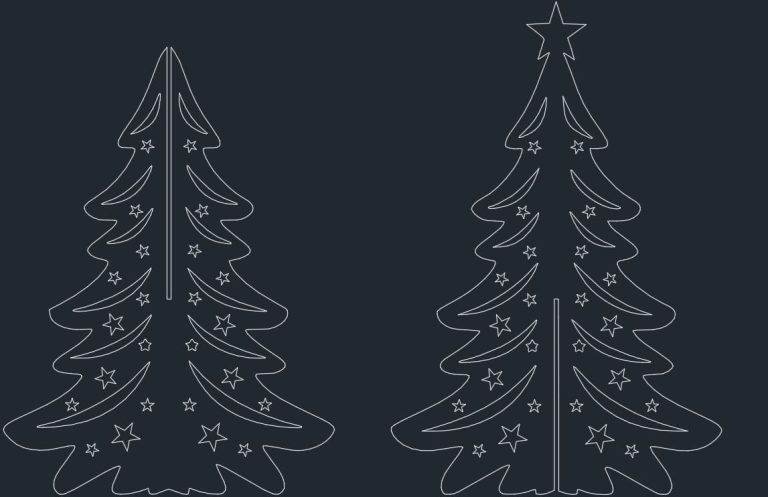 Árbol Navideño Decorativo en Alzado 8 Árbol Navideño Decorativo en Alzado