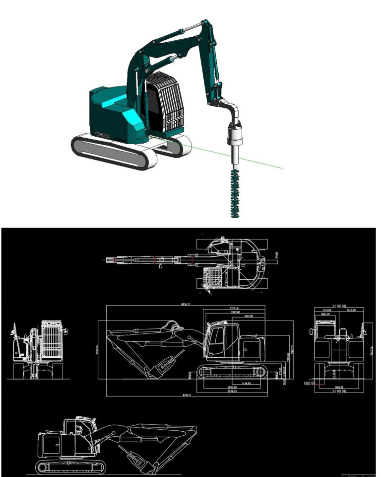 Escavatore cingolato idraulico