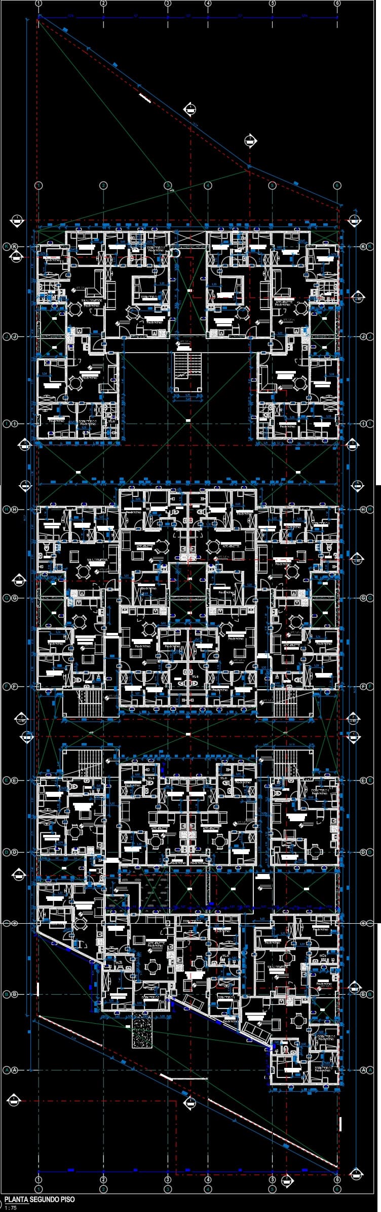 Architectural Plan of a Multifamily Building