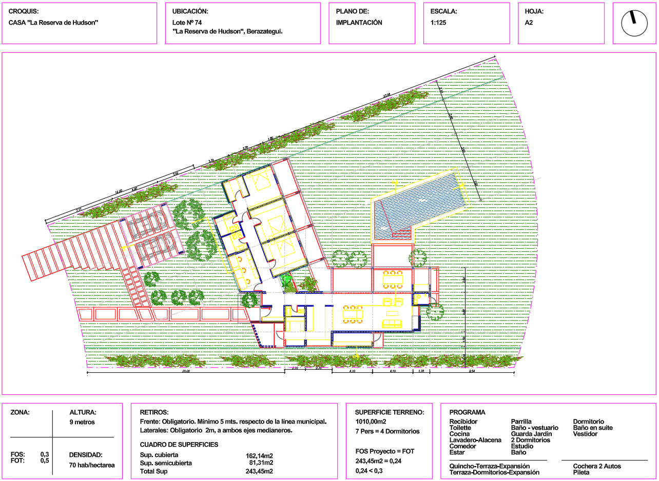 Plano de Casa en Hudson