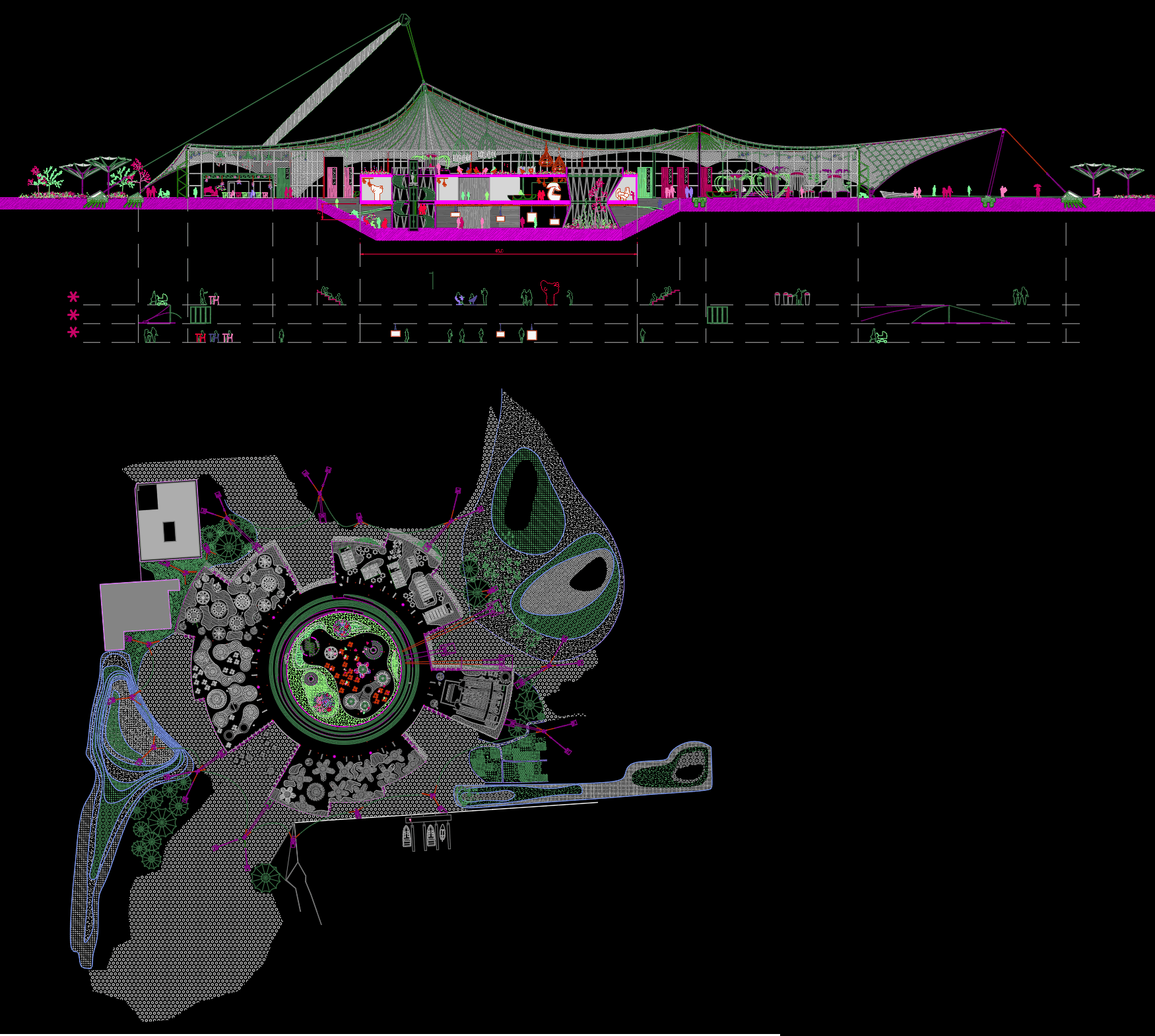 Diseño de Complejo Cultural con Estructuras Modernas