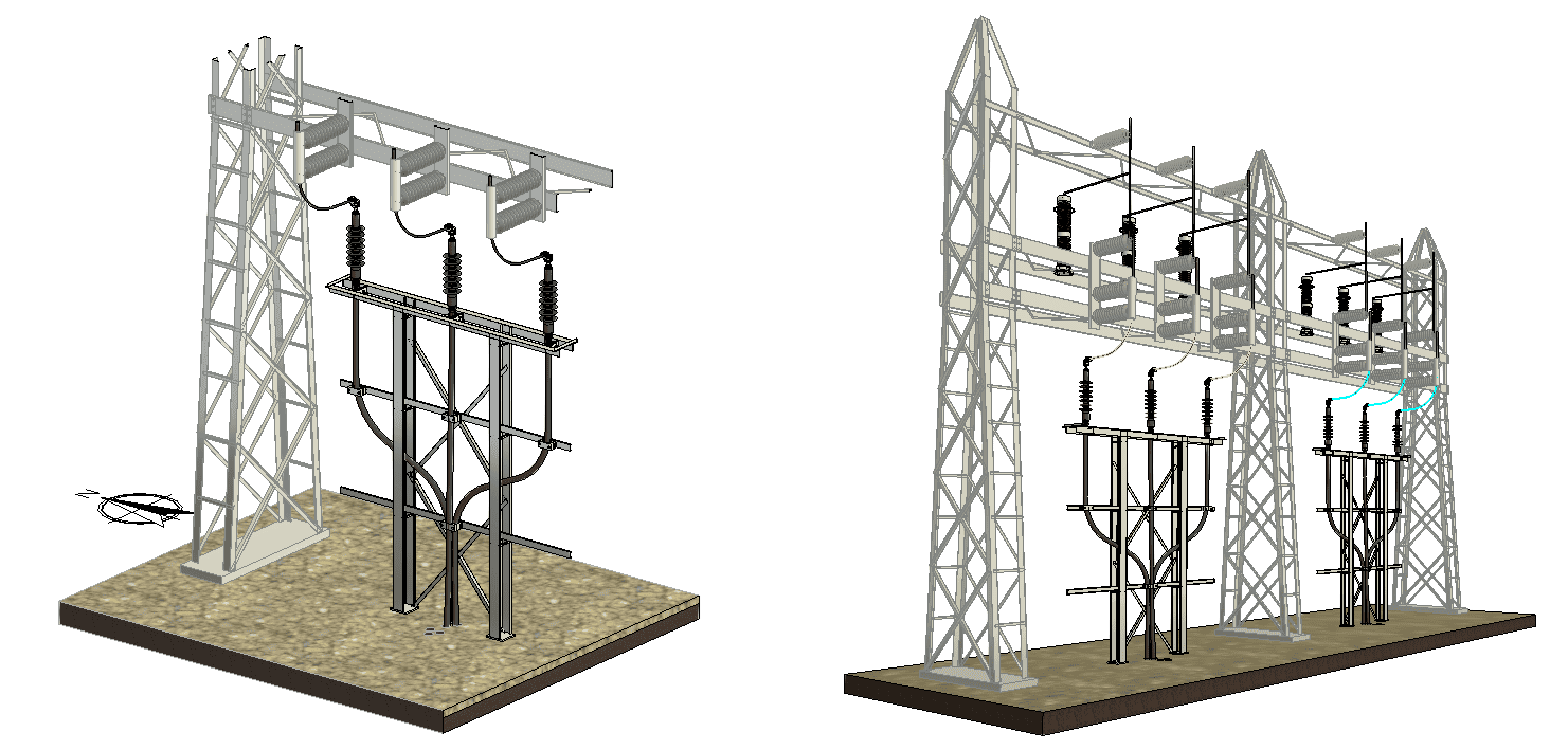 Estructura de transmisión eléctrica