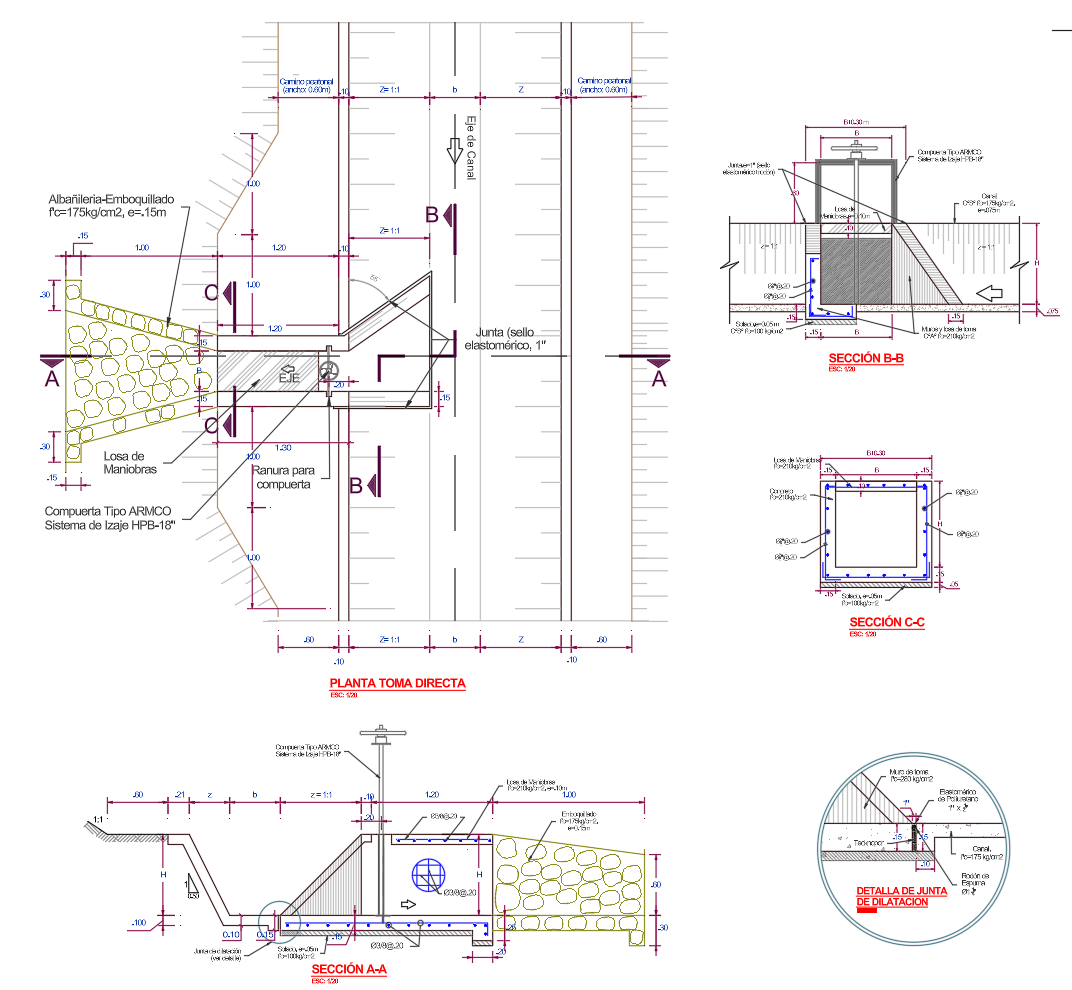 Diseño de Obras de Toma Lateral para Riego