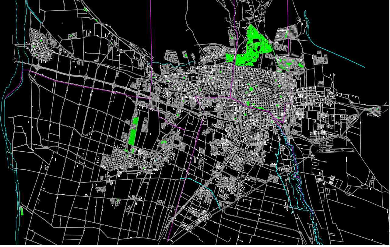 Plano Urbano de Mendoza, Argentina