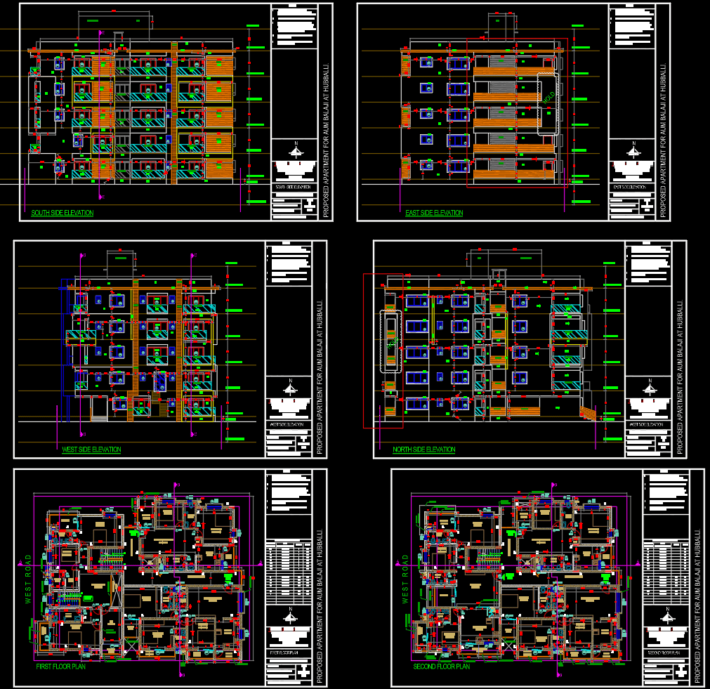 Plano Arquitectónico de Edificio de Departamentos