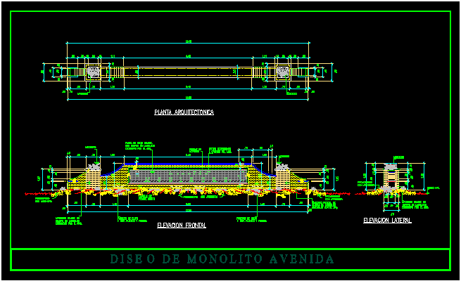 Monolito para una avenida