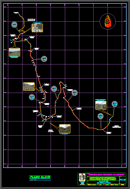 Plano clave de carretera shihuapampa pogochapunta