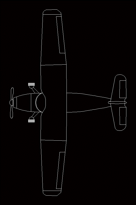 small plane top view