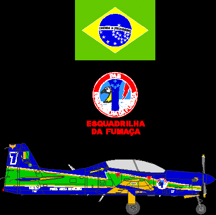 T-27 escadron fumigène tucano